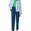 Women Akris Punto | Jacket-Green/Sky Blue