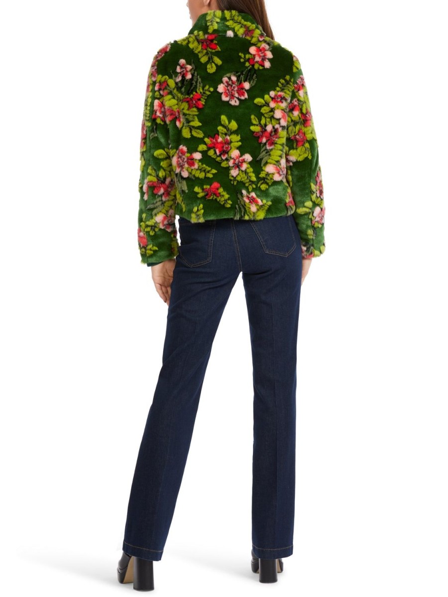 Women Marc Cain | Outdoor Jacket-Green/Floral