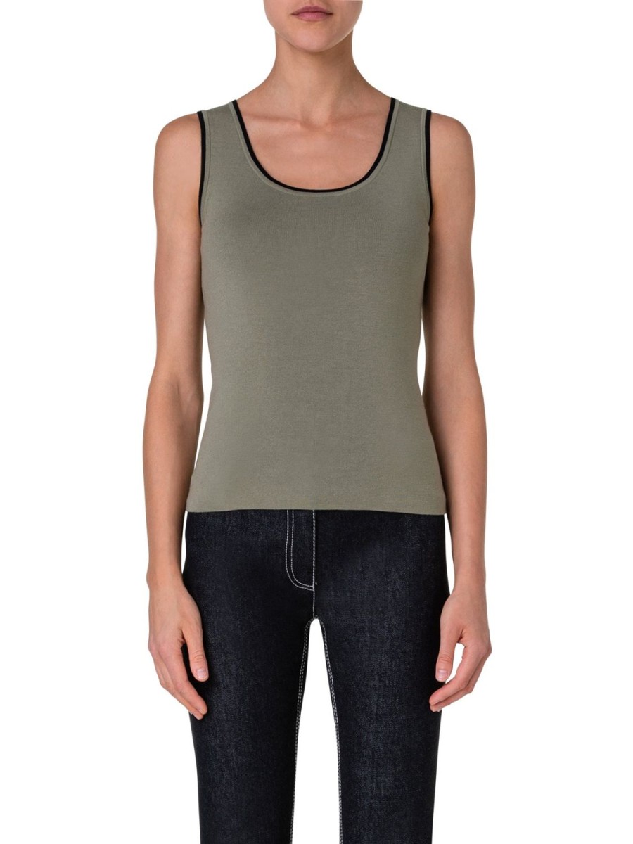 Women Akris Punto | Top-Sage/Black