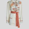 Women Etro | Pant Suit-Off-White/Red/Turquoise