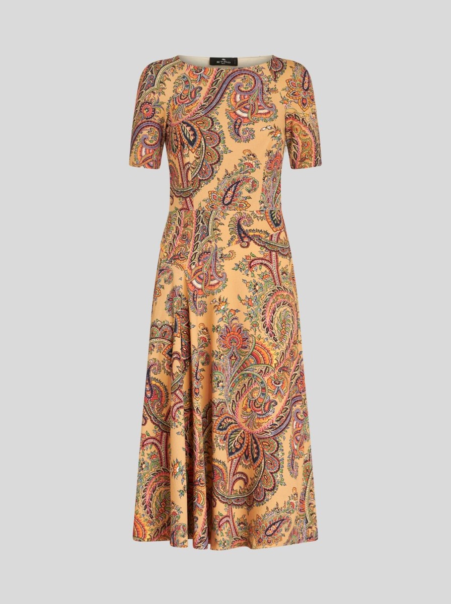 Women Etro | Dress-Cognac/Cognac Print