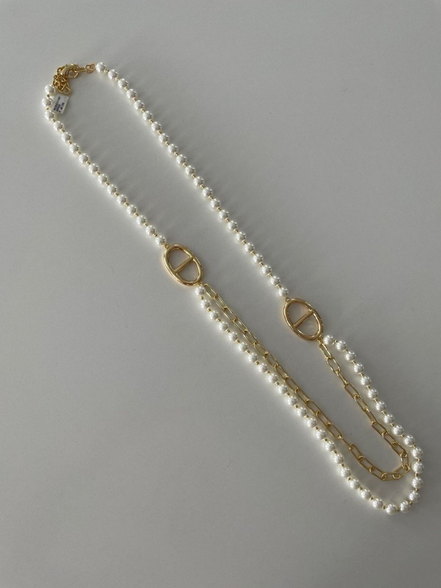 Women Lucie in the Sky | Necklace-Gold/Pearl