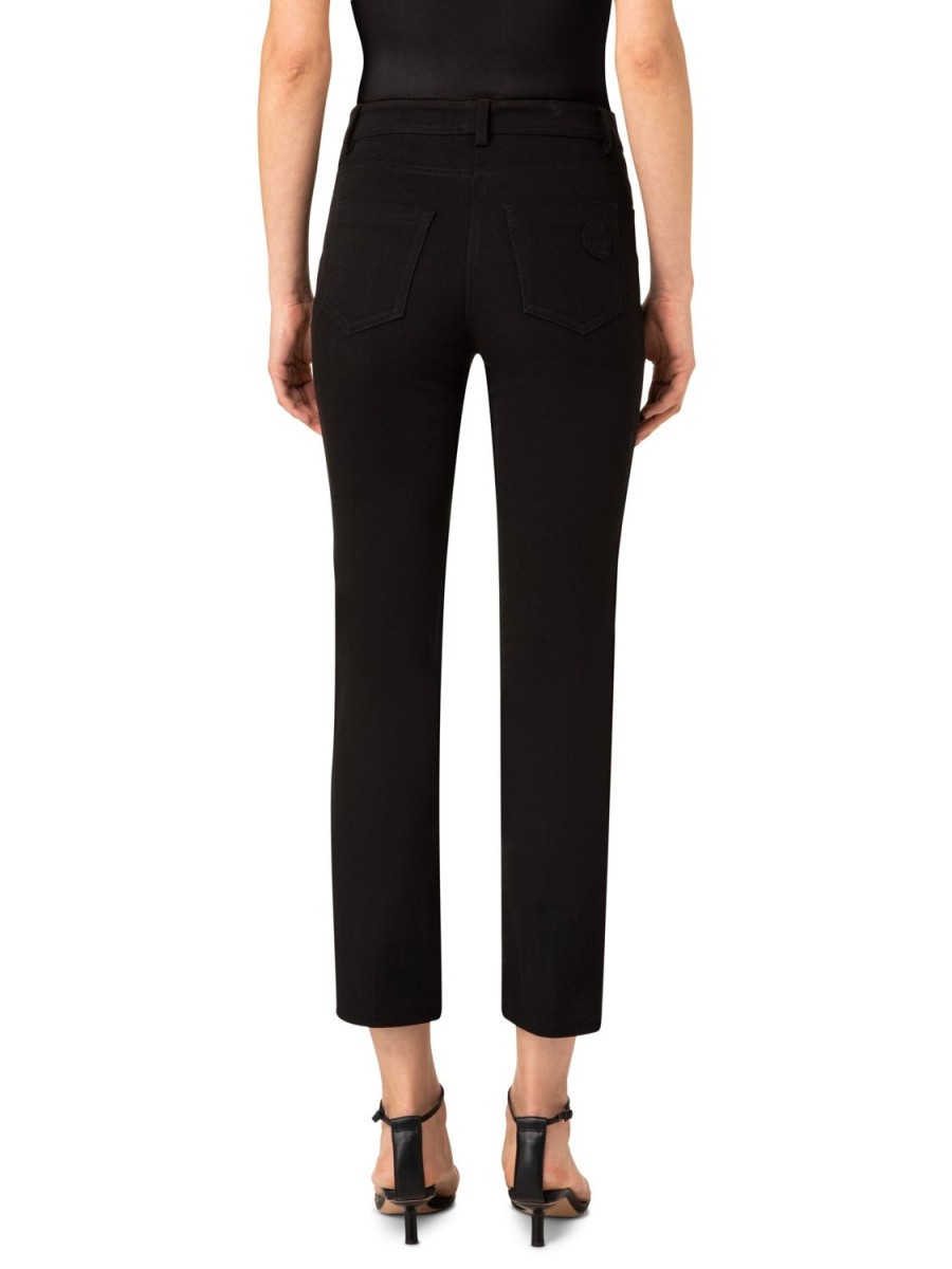 Women Akris Punto | Pant-Black Denim