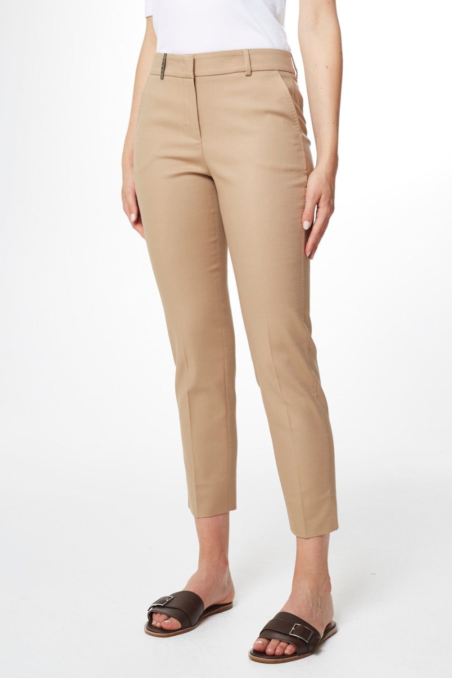 Women Peserico | Capri Pant-Off-White