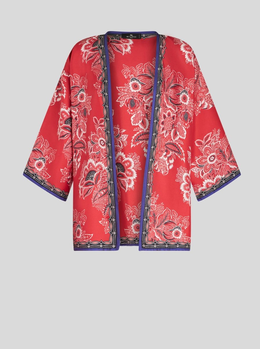 Women Etro | Jacket-Red/White/Navy Blue