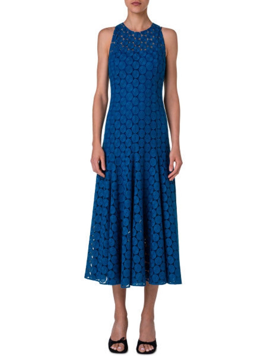 Women Akris Punto | Dress-Blue/Lace