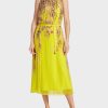 Women Marc Cain | Dress-Lemon/Purple/Green