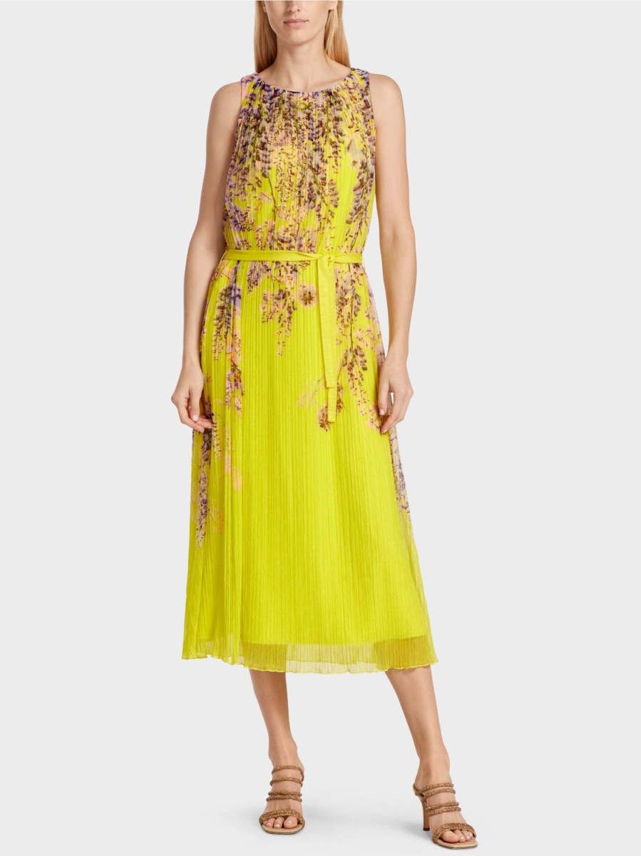 Women Marc Cain | Dress-Lemon/Purple/Green