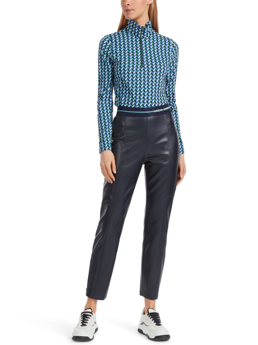 Women Marc Cain | Pant-Navy Blue