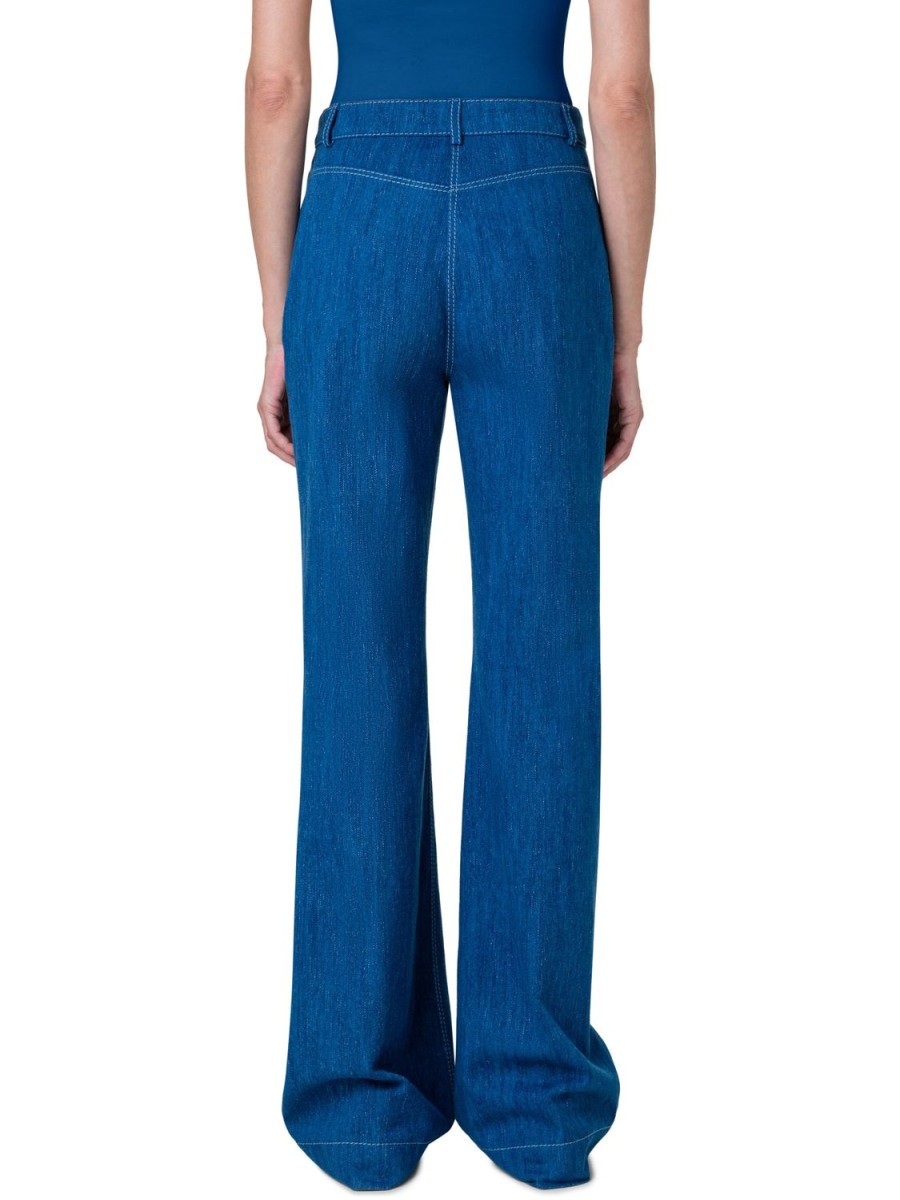 Women Akris Punto | Denim Jean-Blue