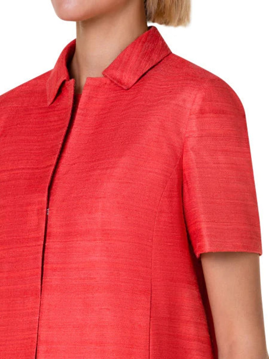 Women Akris Punto | Jacket-Orange Red