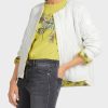 Women Marc Cain | Puffer Jacket-Off-White/Yellow/Blue