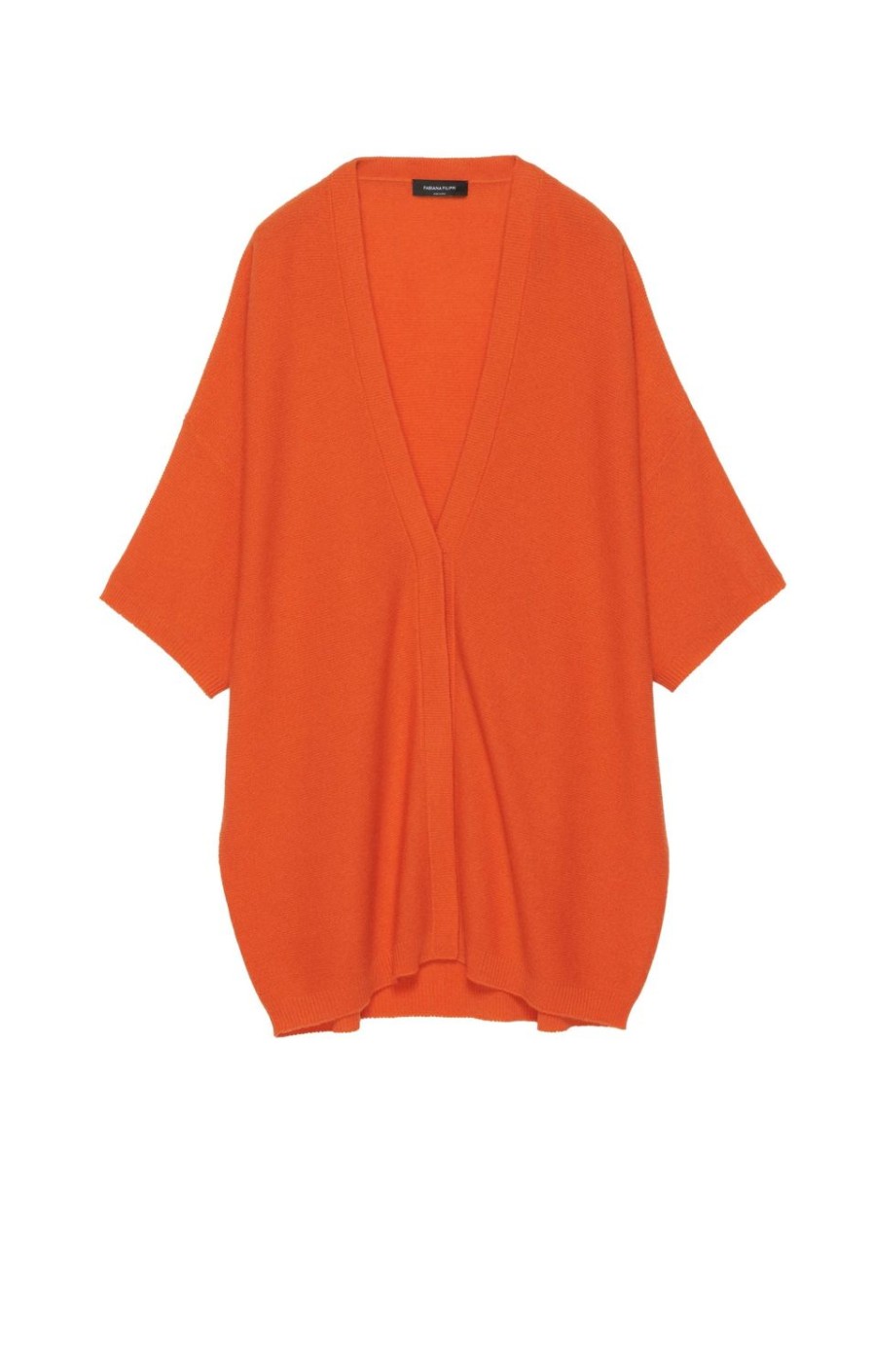 Women Fabiana Filippi | Knit Cardigan-Deep Orange