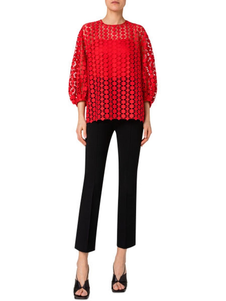 Women Akris Punto | Blouse-Red/Lace