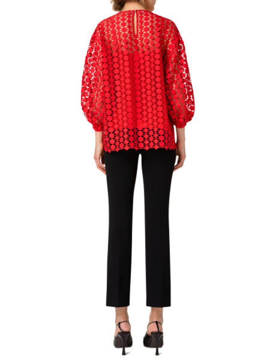 Women Akris Punto | Blouse-Red/Lace