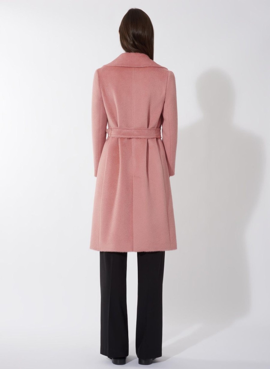 Women Cinzia Rocca | Coat With Belt-Cognac