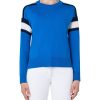 Women Akris Punto | Sweater-Blue/Navy/Off-White