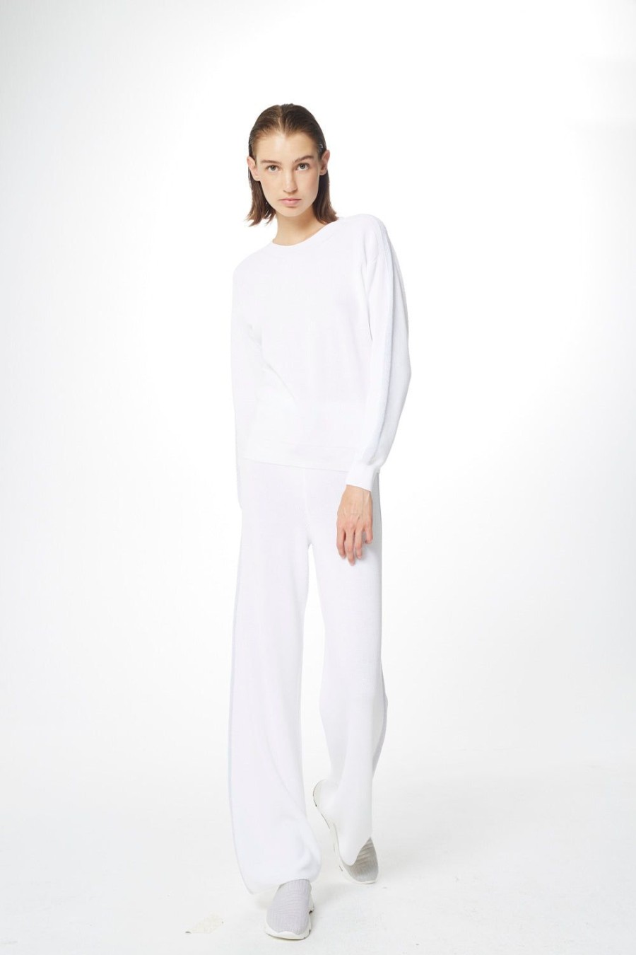 Women Peserico | Leisure Suit-Off-White/Silver