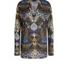 Women Etro | Sweater-Black/Blue/Khaki