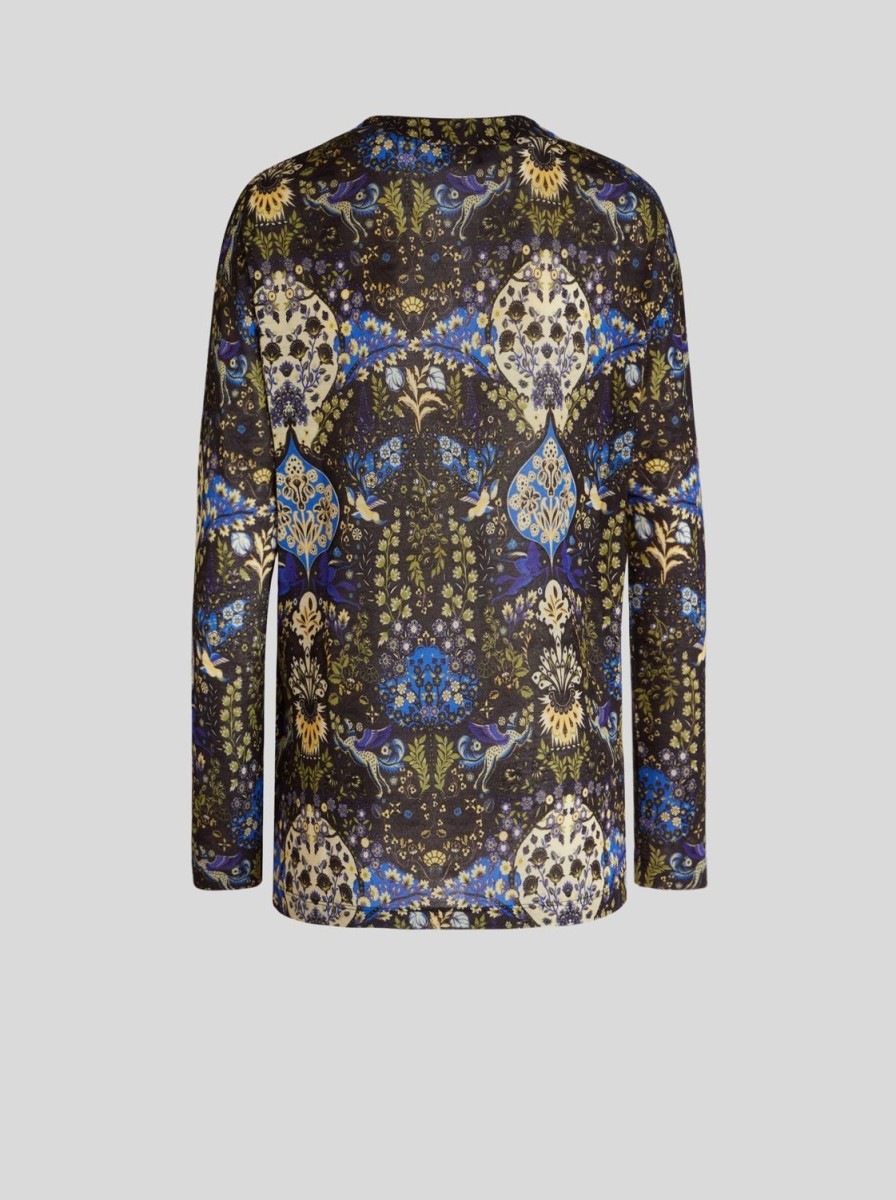 Women Etro | Sweater-Black/Blue/Khaki