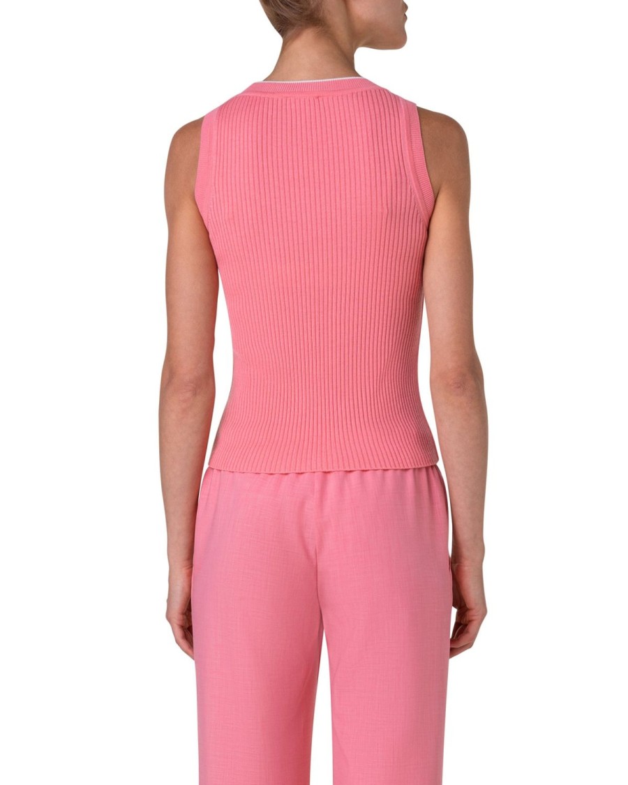 Women Akris Punto | Top-Flamingo Pink