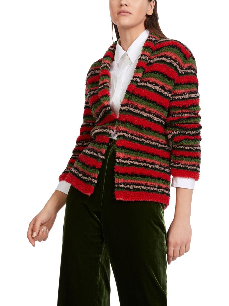 Women Marc Cain | Jacket-Green/Black/Red