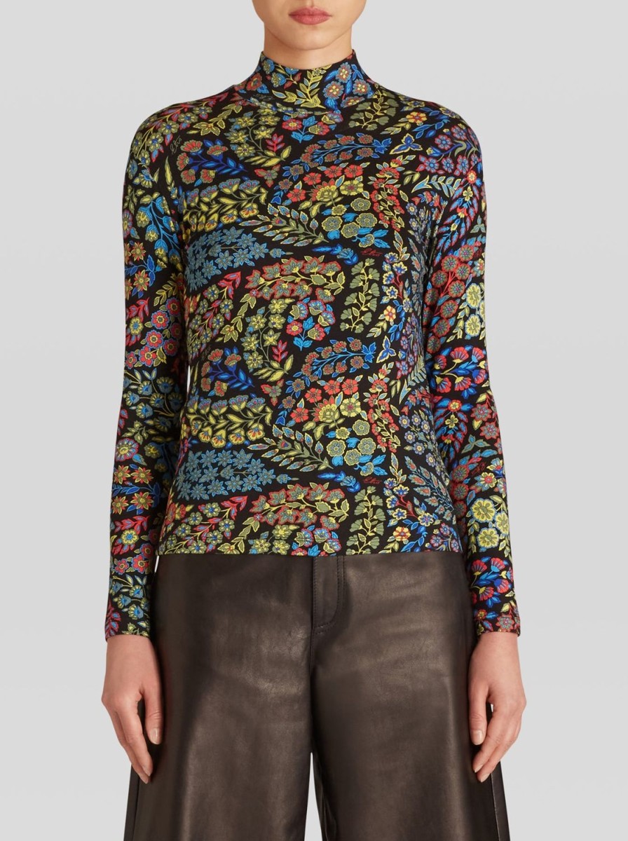 Women Etro | Top-Black/Blue/Yellow