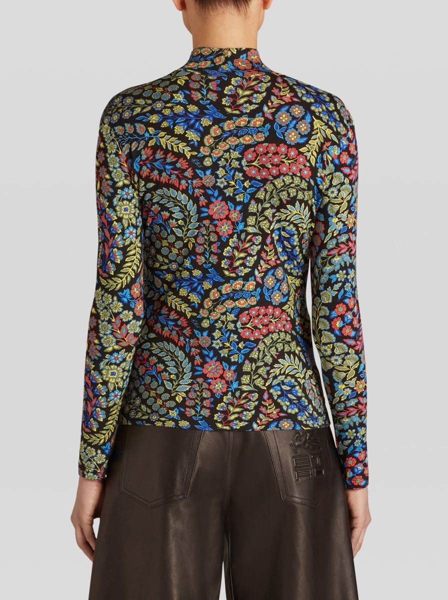 Women Etro | Top-Black/Blue/Yellow