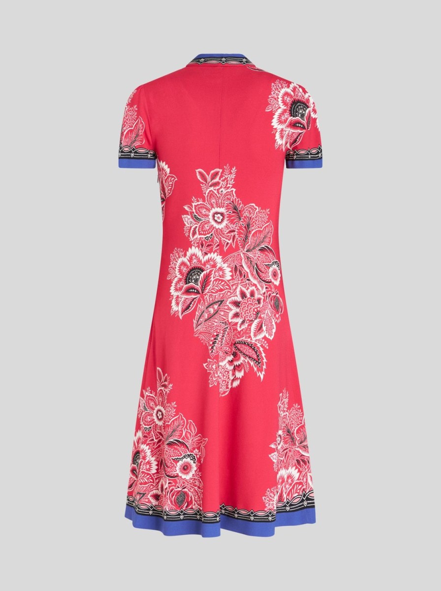 Women Etro | Dress-Cherry Pink/Purple/White