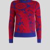 Women Etro | Sweater-Red/Royal Blue