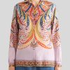 Women Etro | Shirt-Mauve/Gold/Blue