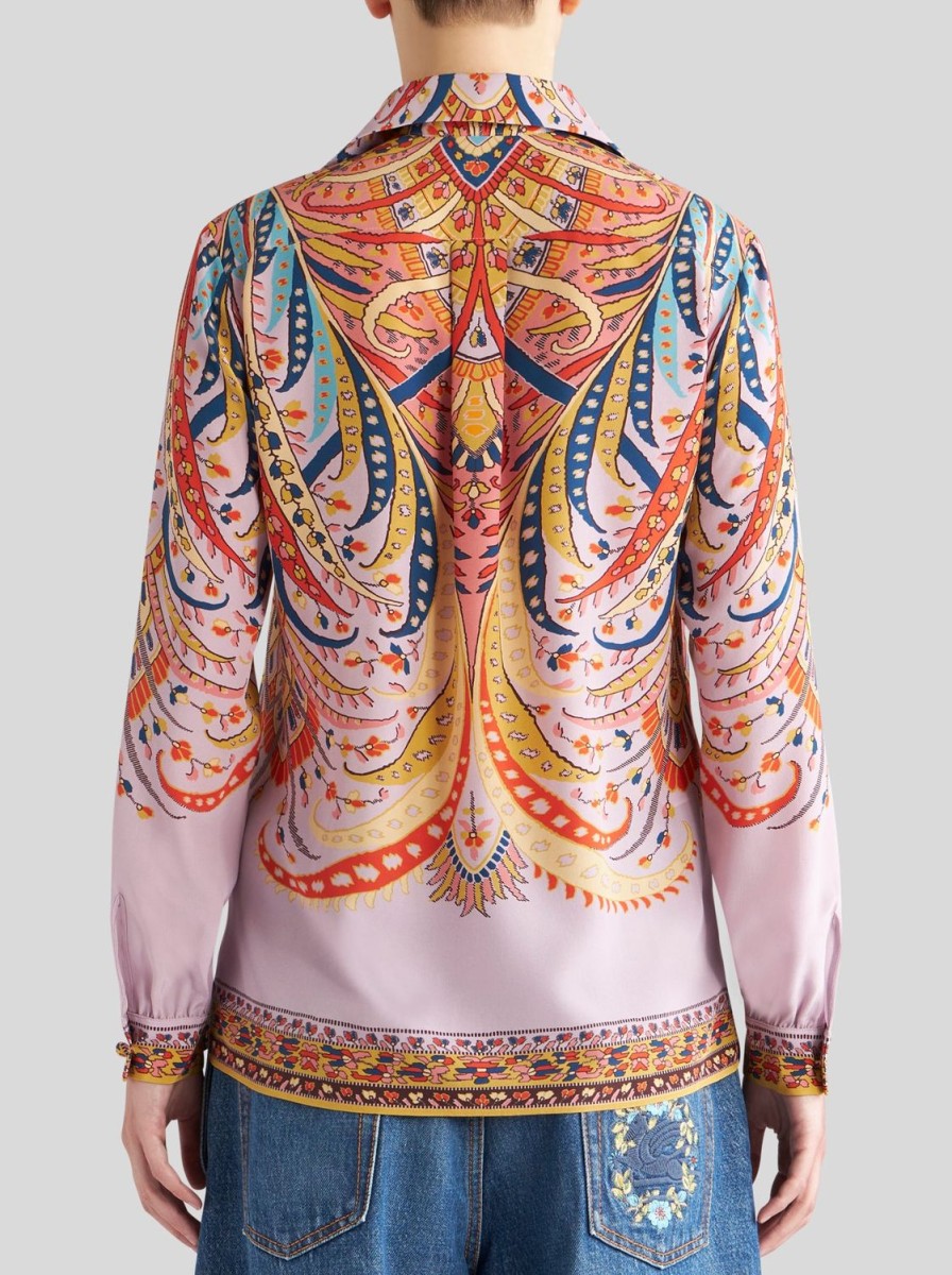 Women Etro | Shirt-Mauve/Gold/Blue