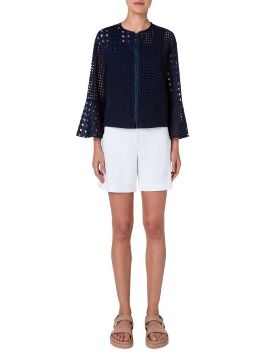 Women Akris Punto | Jacket-Navy Blue