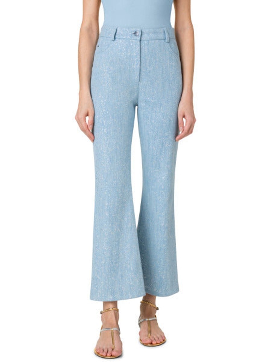 Women Akris Punto | Pant Cali-Sky Blue/Denim